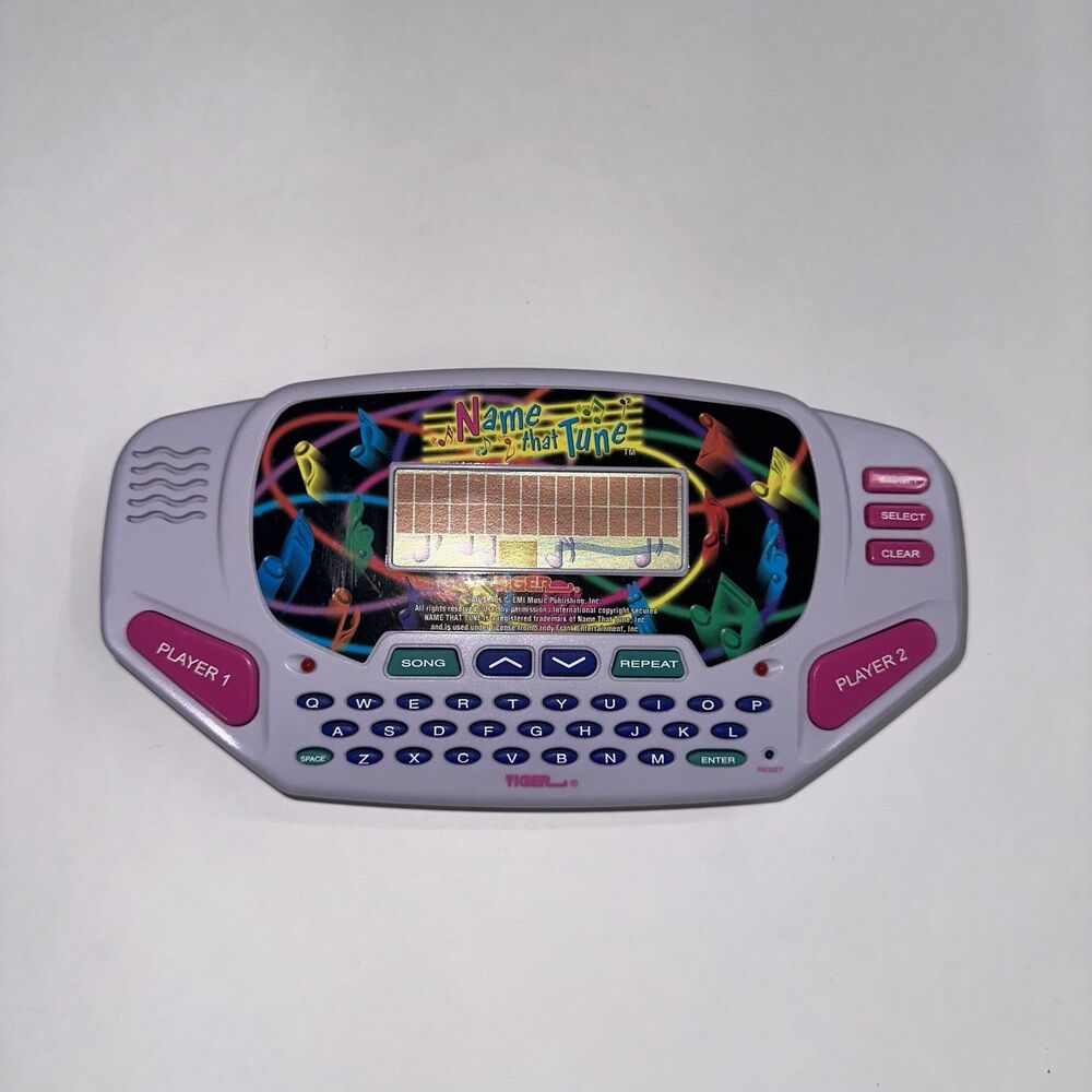 Name That Tune - Vintage 1997 Tiger Electronic Handheld LCD Video Game WORKS